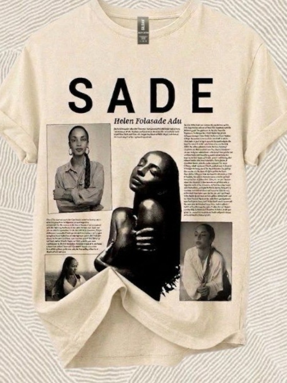 Gildan Sand Sade Retro Style Graphic Tee Vintage Unisex